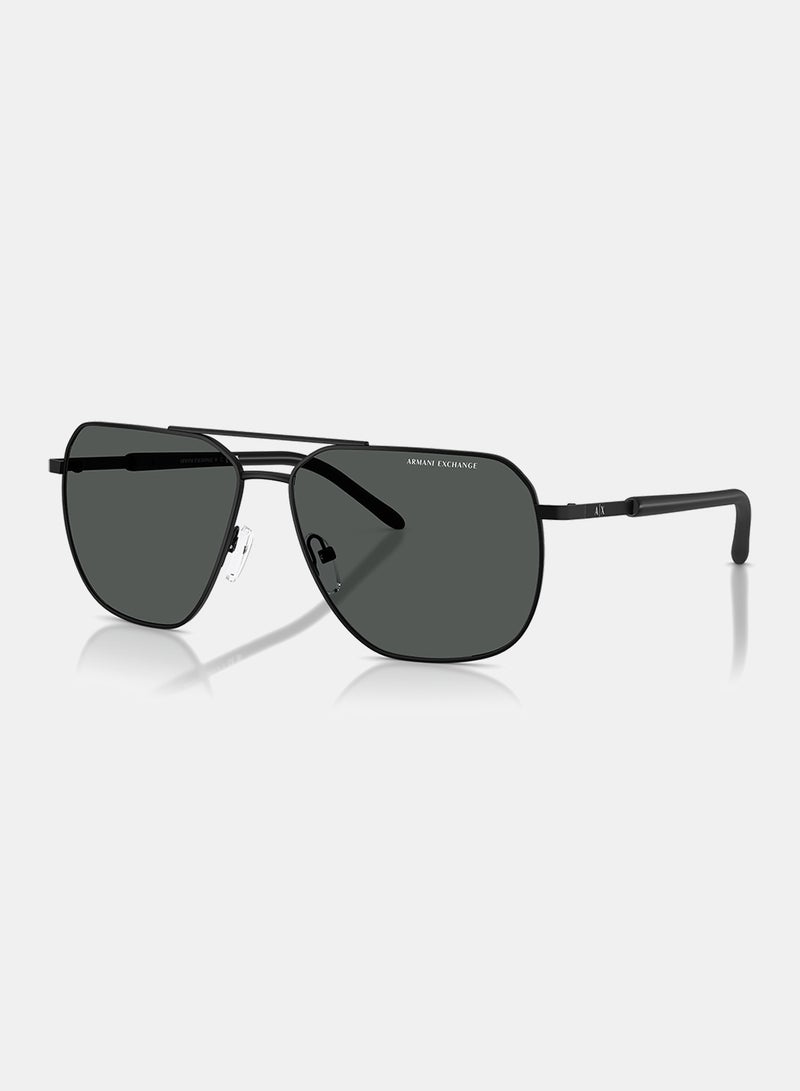 Armani Exchange Men Full Rim Pilot Sunglasses 0AX2057S 59 - Image 1