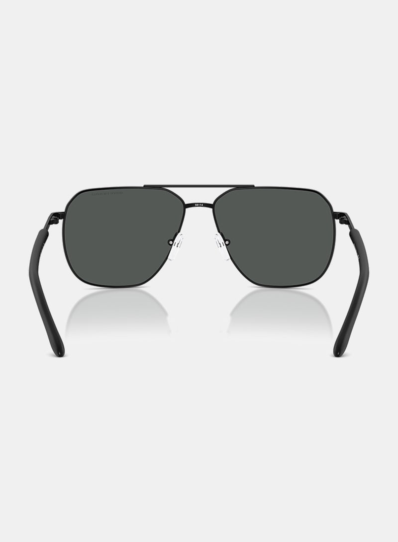 Armani Exchange Men Full Rim Pilot Sunglasses 0AX2057S 59 - Image 4