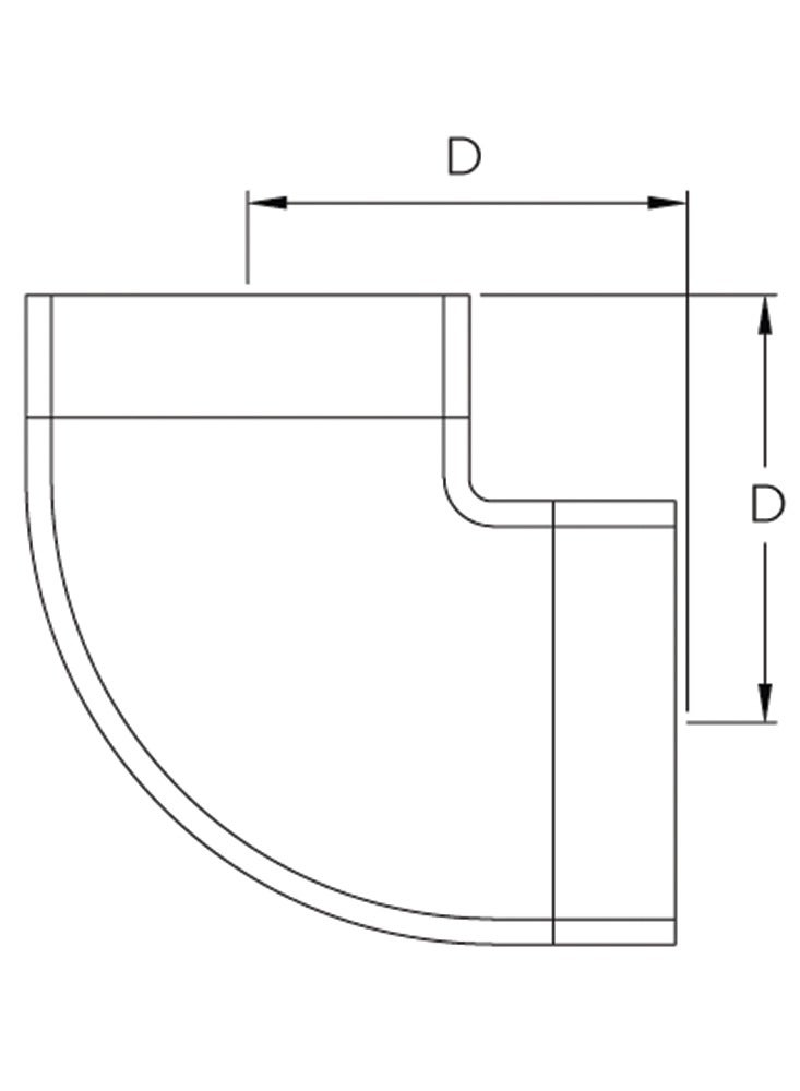 SS316 90D Elbow #150, ATAM (2" NPT) - Image 2