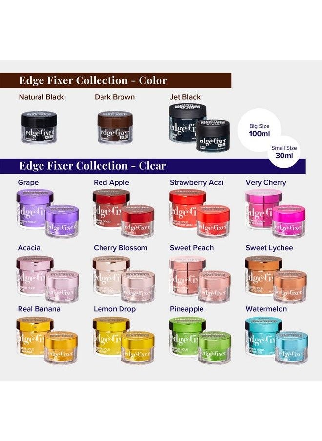 Red by Kiss - Edge Fixer 24 Hour Maximum Hold Edge Wax No Flaking Biotin B7 Infused Hair Gel 3.38 Fl.Oz (Cherry Blossom) - Image 1