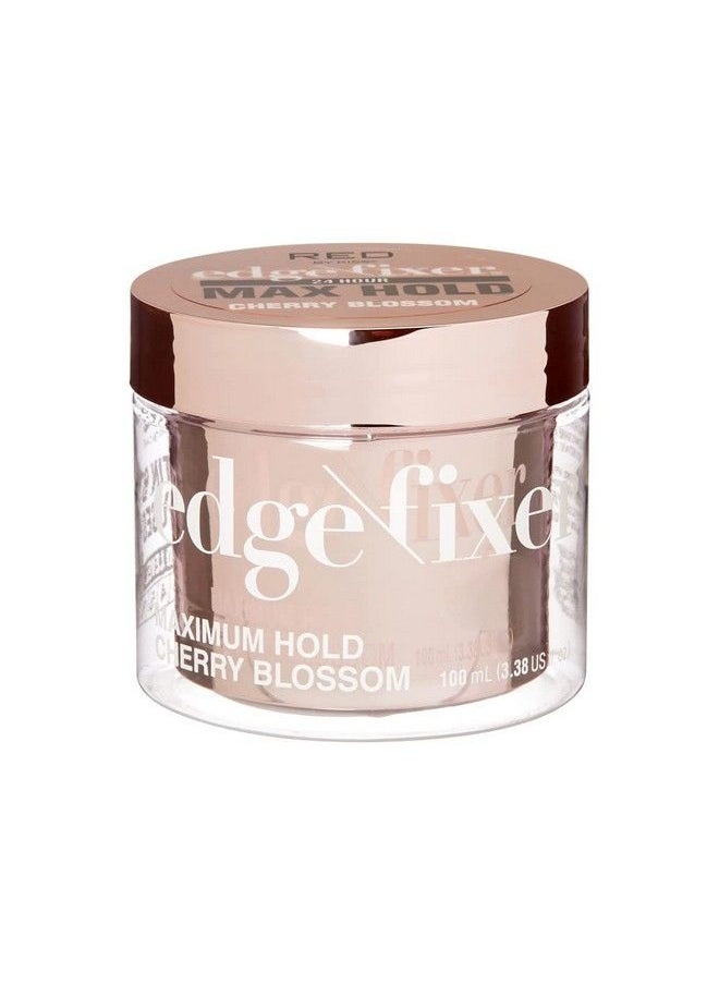 Red by Kiss Edge Fixer 24 Hour Maximum Hold Edge Wax No Flaking Biotin B7 Infused Hair Gel 3.38 Fl.Oz (Cherry Blossom)  - Image 2