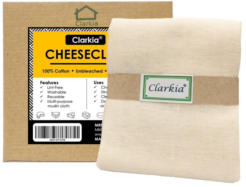 Clarkia 4x1 Meter Professional Muslin Cotton Strainer or Cheese Cloth Unbleached,100L x 100W x 100H centimeters,Off-White - Image 5