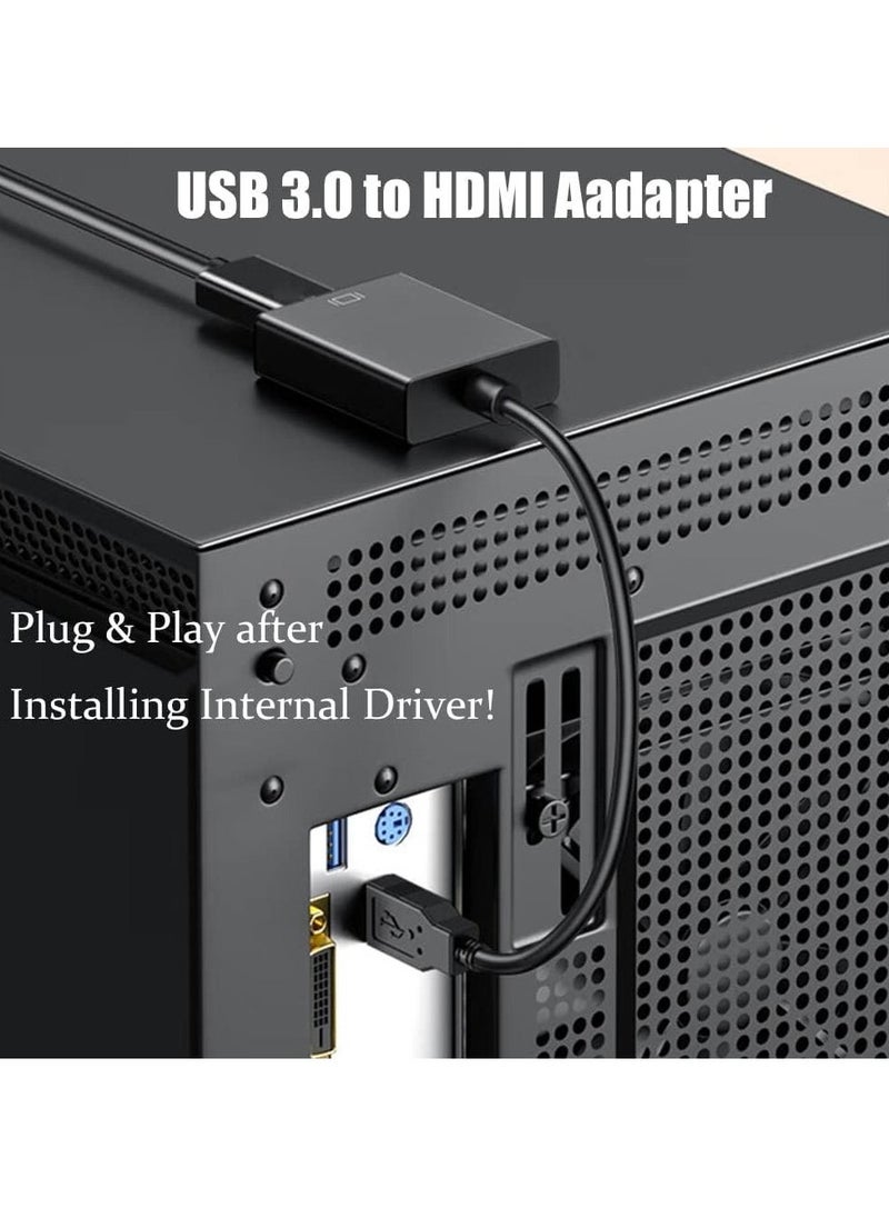TIGER USB to HDMI Adapter – Warmstor USB 3.0 to HDMI Adapter Cable, Supports 1080P Resolution for PC, Laptop, and Desktop, Easy Plug and Play, High-Speed Video and Audio Output, Compact and Portable - Image 4
