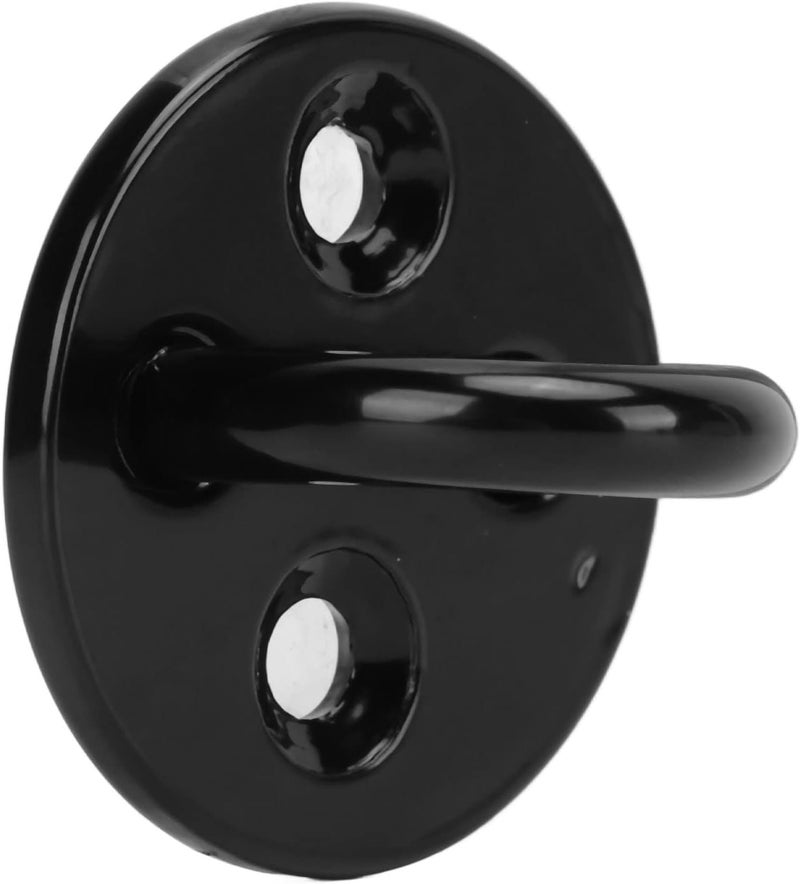 Asixxsix Eye Plate, 304 Stainless Steel Rust Proof Wear Pad Eye Hook, Heavy Duty Plate with Snap Hook for Hanging Lights Ceiling Fans Swings Outdoor Indoor Use (8mm) - Image 3