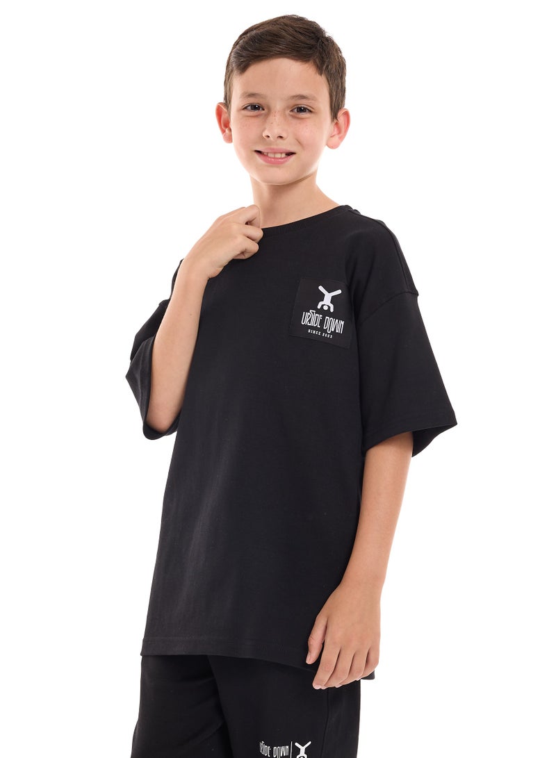 victor and jane Boys 2 Pc Co-Ord Set with Graphic Print - Image 4