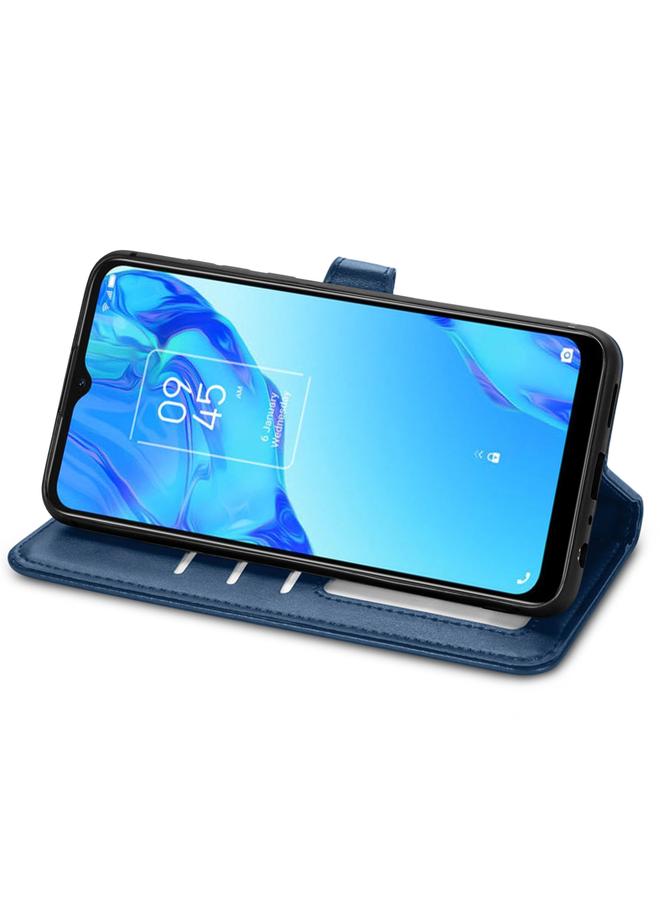 erorex Case For TCL 20B Solid Color Leather Buckle Phone Case - Image 4