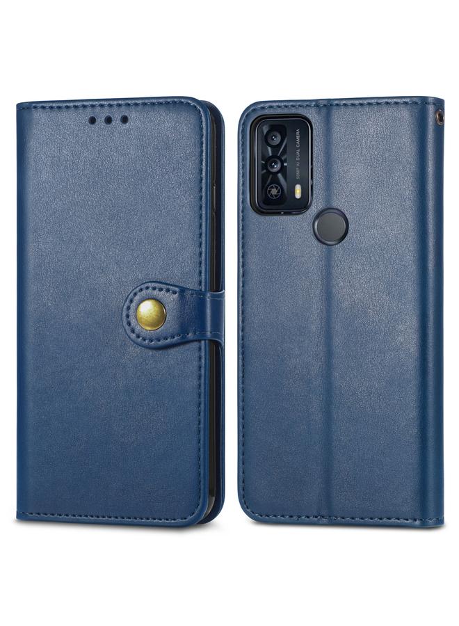 erorex Case For TCL 20B Solid Color Leather Buckle Phone Case - Image 2