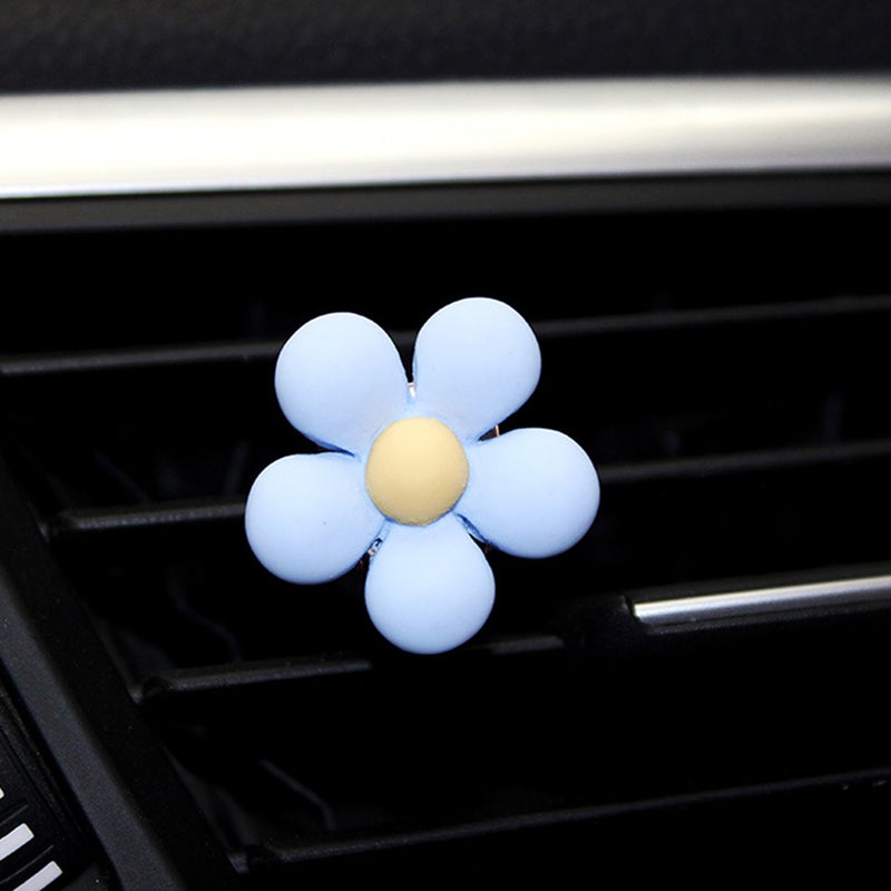 6 Pcs Car Air Outlet Clips Flower Shape Car Vent Clamps Delicate Auto Vent Clips - Image 3