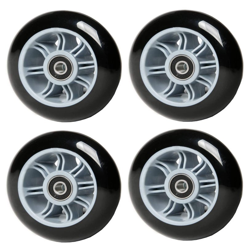 FREEDARE Scooter Wheels 100mm with Bearings Scooter Replacement Wheels 100mm Kick Scooter Wheels Set - Image 1