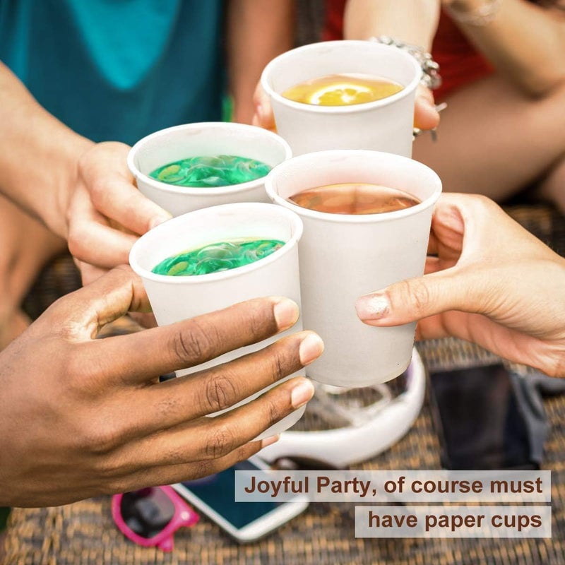 RZ Disposable Paper Cups 12 oz Pack of 200 pcs, Coffee cups, paper coffee cup, to go cups, Water Paper Cup for Beverage | Tea cup, Used for Party | Home | Office etc - Image 4