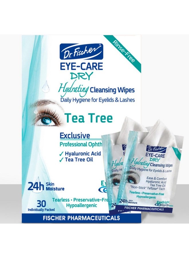 Dr. Fischer Tea Tree Eyelid Wipes for Dry Eyes - Gentle Eye Wipes for Everyday Eye Conditions and Hypoallergenic Makeup Remover (60 Wipes) - Image 5