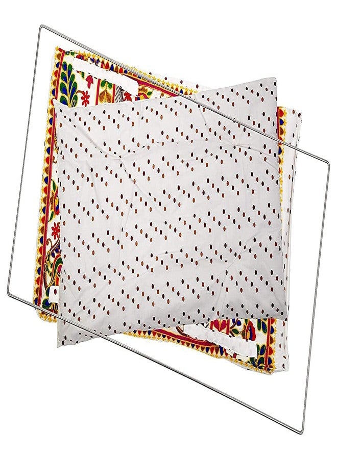 Cuddlecraft Rajwadi Comfortable Soft Cloth New Born/Ghodiyu/Khoyu/Cloth/jhula, Cool Cotton with Mosquito Net and Stainless Steel Pipe - Image 2