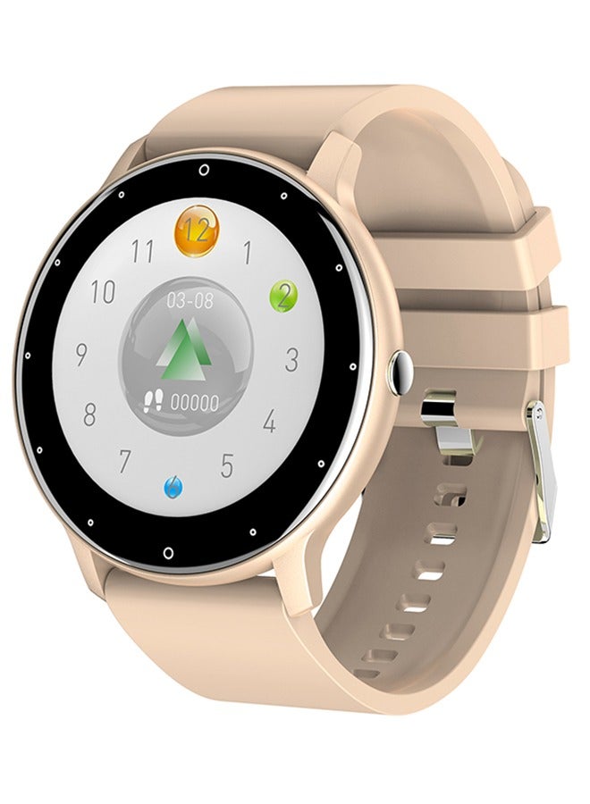 RollsTimi  Smart Watch for Women Men,Fitness Tracker with Heart Rate Sleep Monitor IP67 Waterproof 1.28" Full Touch Screen Fashion Sports Watch for Android IOS,Yellow  - Image 1