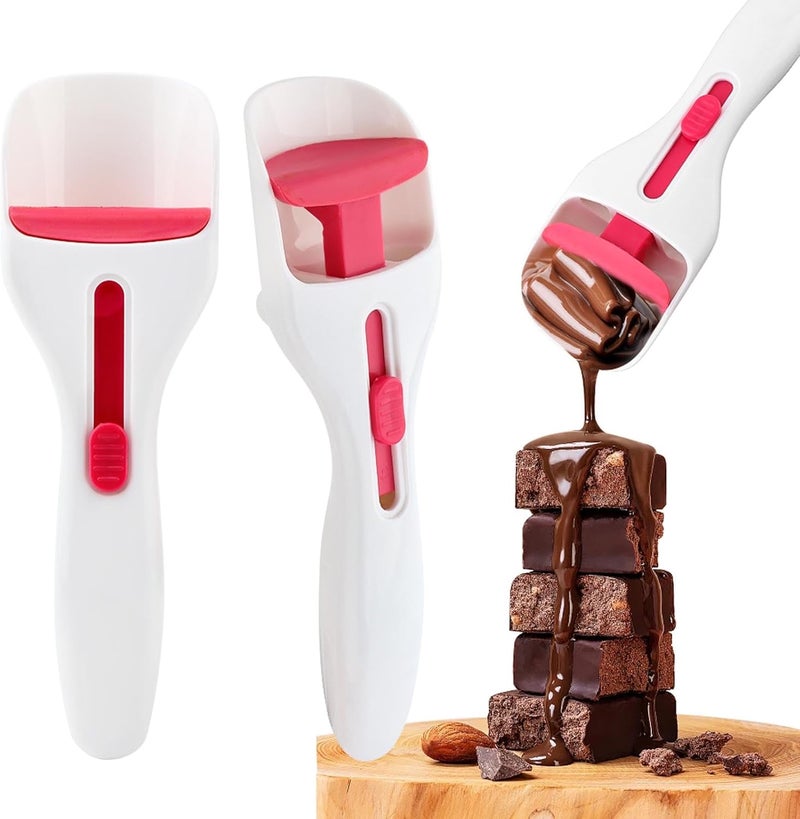 Restynic 2pcs Cupcake Batter Dispenser Scoop, Dishwasher-Safe Baking Tool for Precise Portioning of Muffins, Cupcakes, Cookie Dough & Pancakes - Mess-Free Kitchen Gadget(COLOR:white) - Image 1