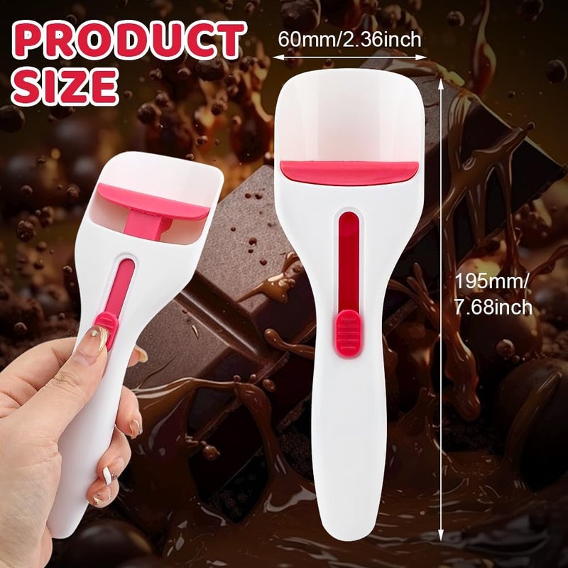 Restynic 2pcs Cupcake Batter Dispenser Scoop, Dishwasher-Safe Baking Tool for Precise Portioning of Muffins, Cupcakes, Cookie Dough & Pancakes - Mess-Free Kitchen Gadget(COLOR:white) - Image 4