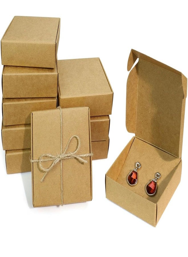 KMEOSCH Jewelry Gift Boxes, Kraft Paper Gifts Wrapping Box 3.15x3.15x2.5 inches Small Multi-purpose Accessories Packaging gift boxes for Professional DIY Handmade Earrings Necklaces (20Pcs) - Image 1