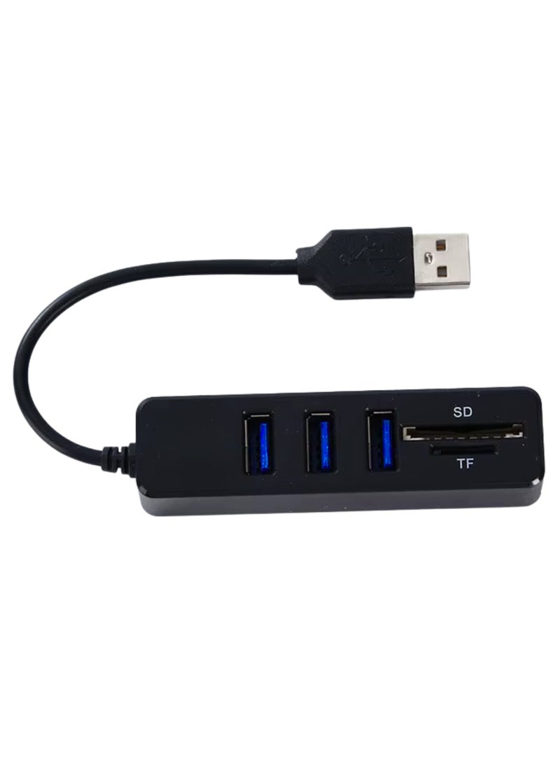 5 in 1 SD/TF Card Reader Dual Card Slot Memory Card Reader with USB 3.0 Supports SD and TF Card Sd Card Adapter Portable Sd Card Reader Plug and Play  - Image 1