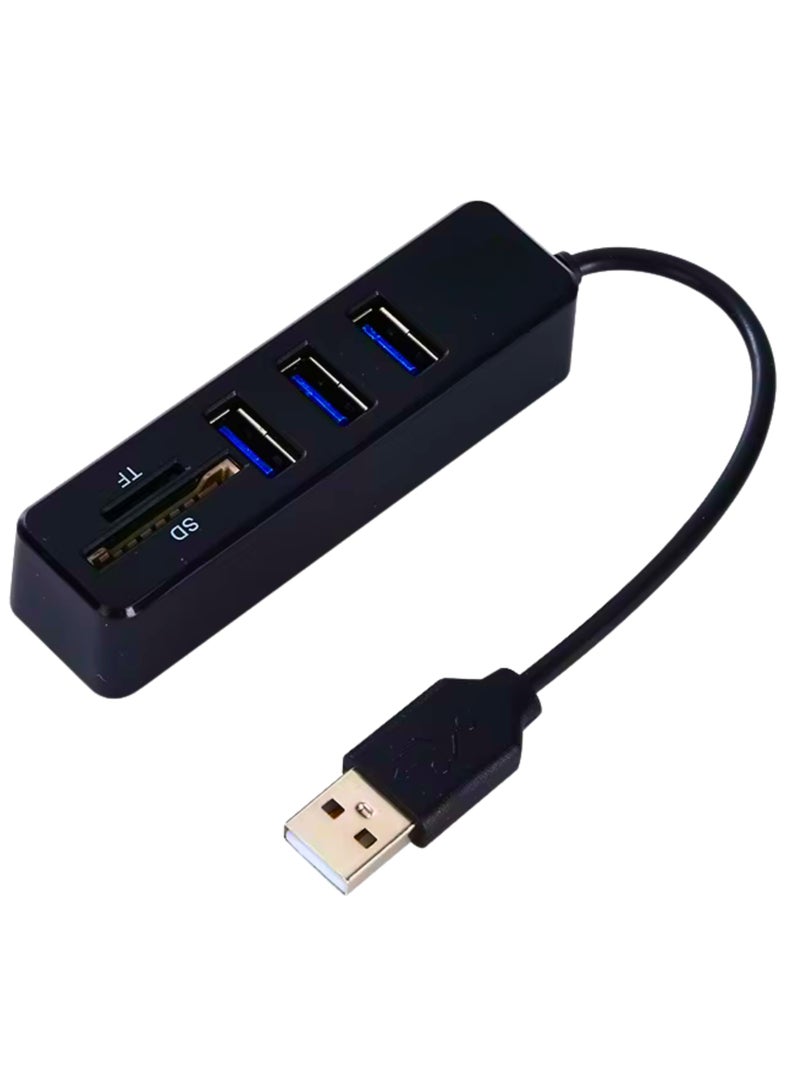 5 in 1 SD/TF Card Reader Dual Card Slot Memory Card Reader with USB 3.0 Supports SD and TF Card Sd Card Adapter Portable Sd Card Reader Plug and Play  - Image 2