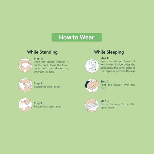 Myguard Eco Unisex Adult Diaper Tape Style Double Extra Large Size | Waist (125-165 cm|46”- 64”) | 16 hr Absorption-Protection | Unisex with Wetness Indicator | XXL10 Pcs Adult Diapers - XXL (10 Pieces) - Image 4