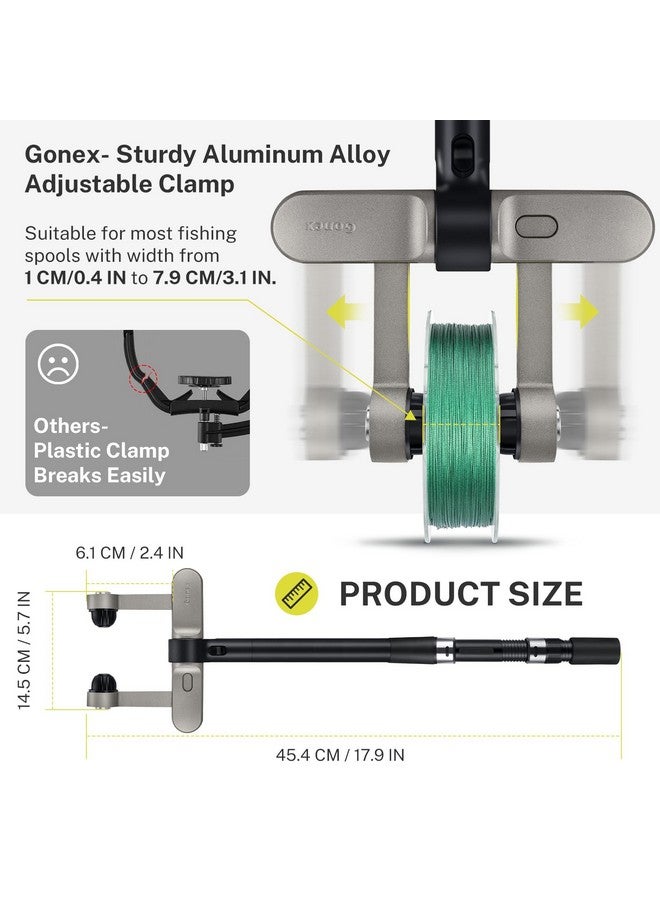Gonex Fishing Line Spooler With Unwinding Function Installation-Free Fishing Line Winder Spooler For Spinning Reel Cast Reel And Spincast Reel Spool Spooling Station System - Image 2
