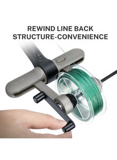 Gonex Fishing Line Spooler With Unwinding Function Installation-Free Fishing Line Winder Spooler For Spinning Reel Cast Reel And Spincast Reel Spool Spooling Station System  - Image 5