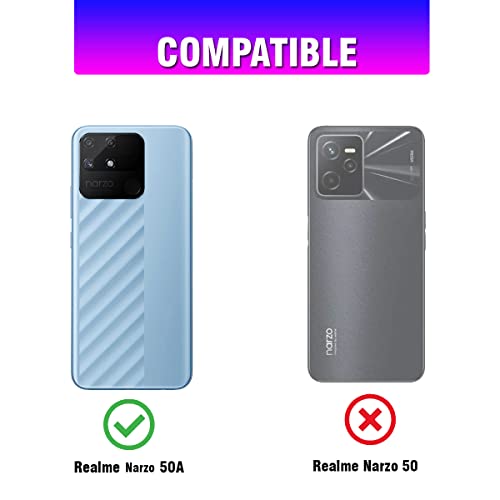 LIRAMARK Silicone Soft Back Cover Case for Realme Narzo 50A (Black) - Image 2