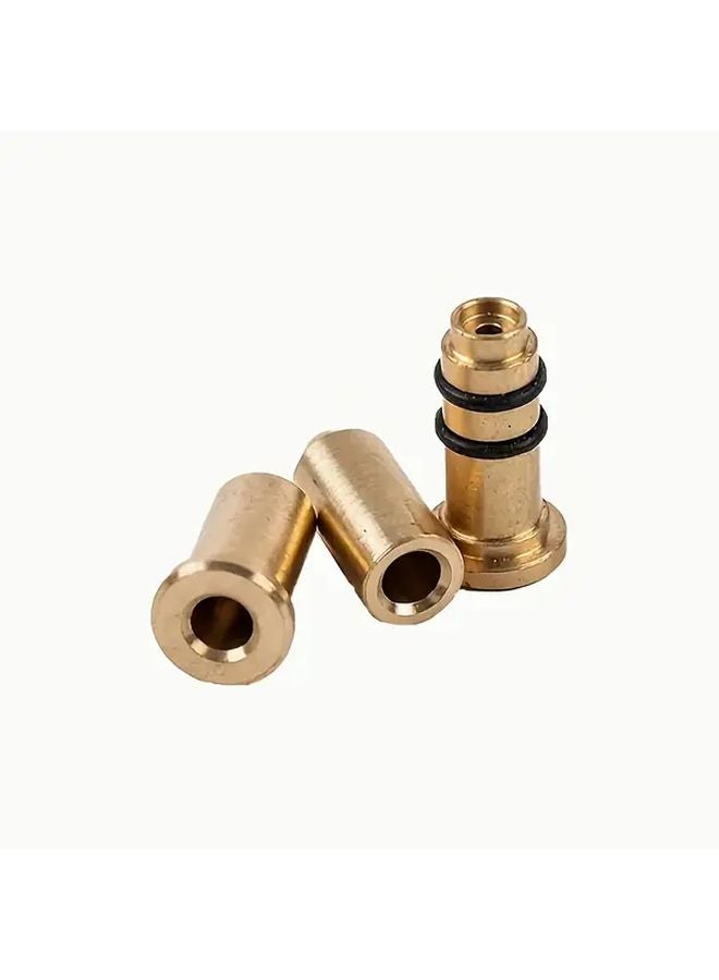 3pcs Brass Butane Inflation Adapter Lighter Refill Nozzle Industrial Hose Connector - Image 3