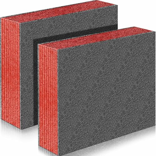 Frienda 2 Pcs Polyethylene Foam Sheet Polyethylene Insert Cuttable Packing Block Foam Padding for Toolbox Storage and Crafts 12 X 10 X 315Red and Black - Image 1