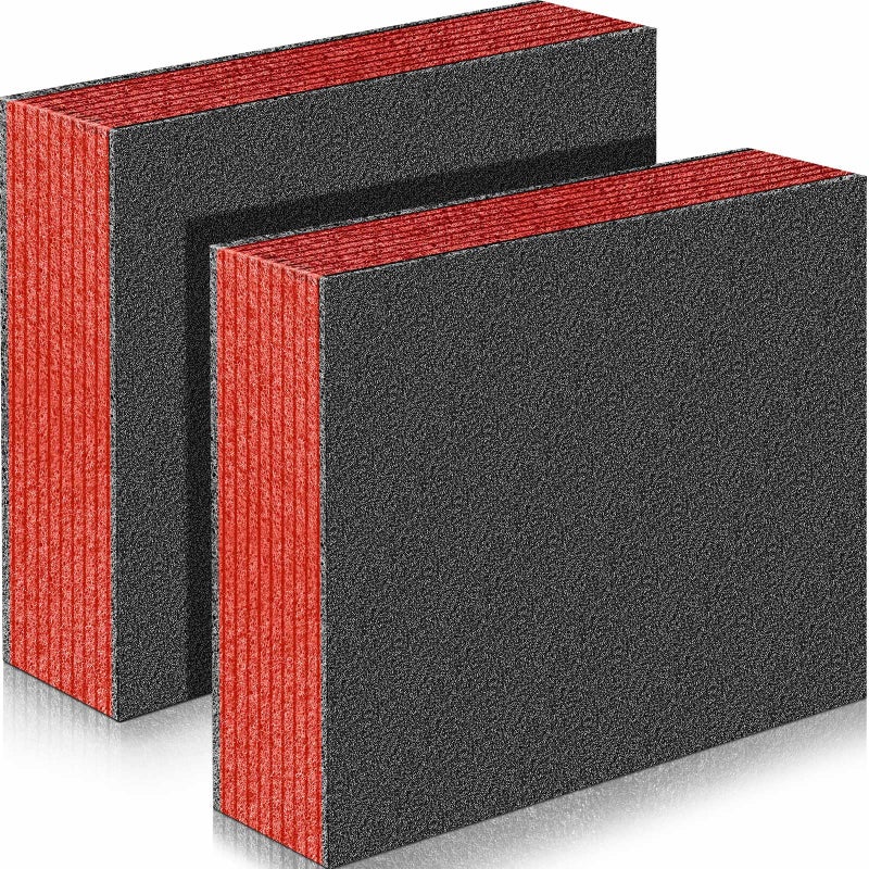 Frienda 2 Pcs Polyethylene Foam Sheet Polyethylene Insert Cuttable Packing Block Foam Padding for Toolbox Storage and Crafts 12 X 10 X 315Red and Black - Image 2