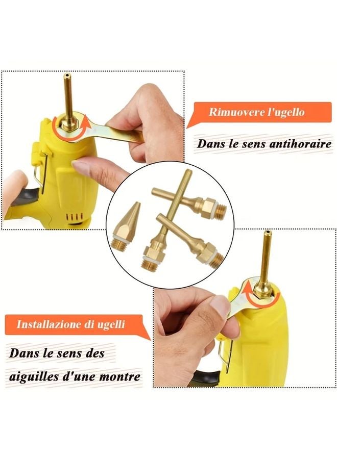 4pcs Copper Hot Glue Gun Nozzles 10.8mm Thread Replacement Tool Accessory - Image 3