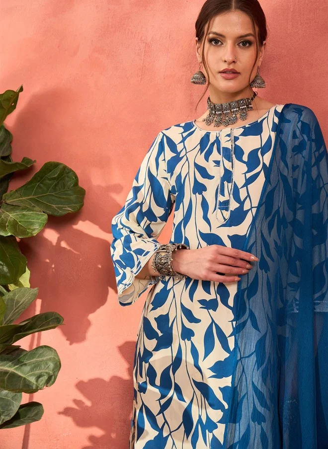 ساسافراس Floral Printed Kurta Set for Women