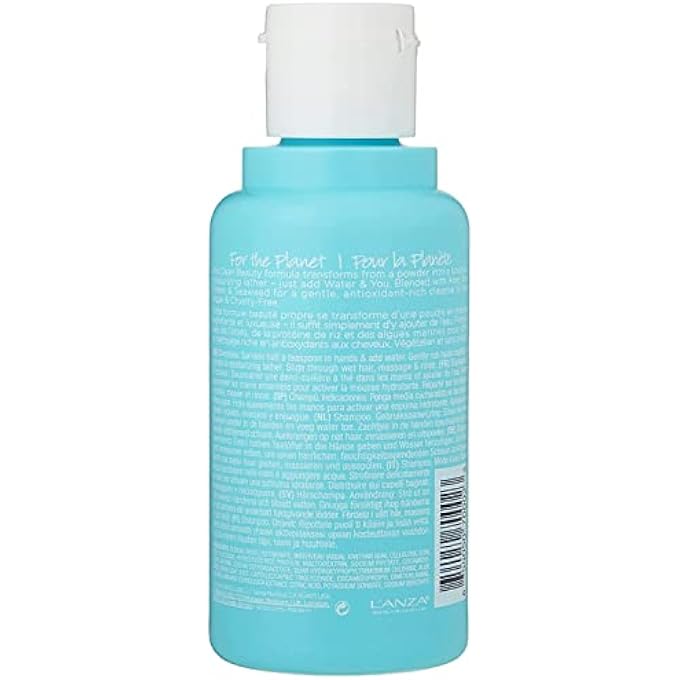 L'anza T.R.U.E. CLEAN SUSTAINABLE SHAMPOO - RICH WITH ALOE VERA AND RICE PROTEIN, COLOR SAFE DAILY HAIR CARE, FRAGRANCE-FREE, FOR FRESH CLEAN HAIR (2 FL OZ) - Image 3