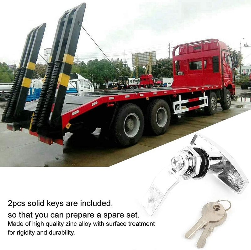 EBTOOLS T-Handle Lock with Keys for Garage Door and Tool Box - Image 2