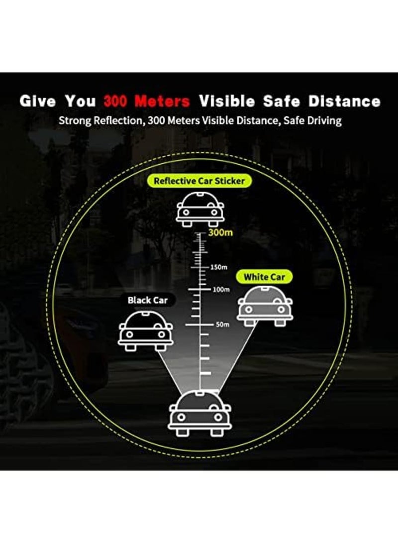 SYOSI Car Reflective Wiper Stickers, Rear Wiper Decal Funny Cat Moving Tail Waving Wiper Decal, Highly Reflective Vinyl Safety Warning Reflective Stickers for Cars Rear Wipers Windshield Stickers (Red) - Image 3