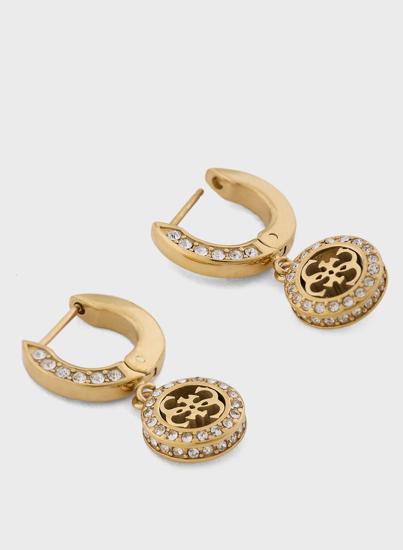 GUESS Ladies ER 24MM 4G PENDANT HUGGIES - Image 2
