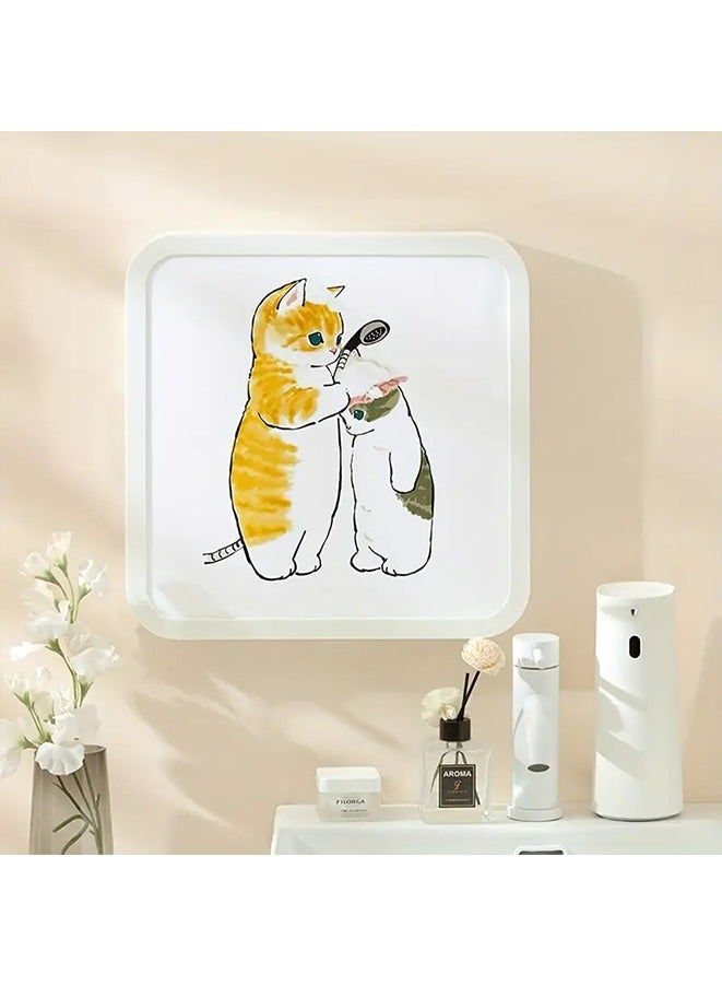 Folding Mural Storage Cabinet - Waterproof & Space-Saving Wall Mounted Cabinet - Toilet Free Punching Wall-mounted Storage Cabinet Large Capacity Moisture-Proof Organizer for Bathroom Storage  - Image 4