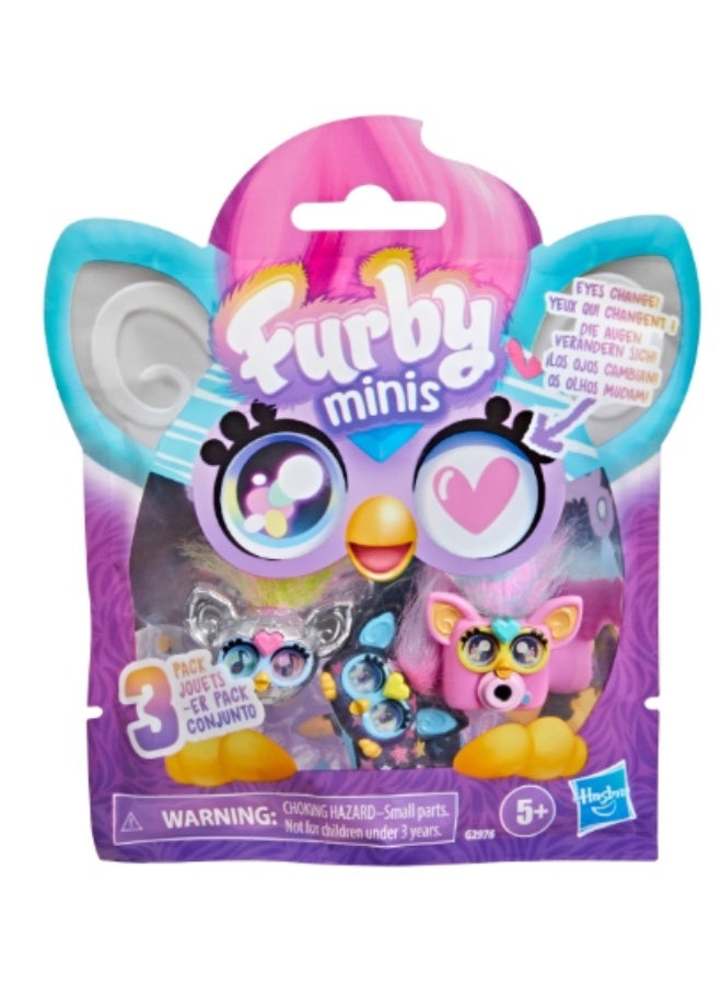 Hasbro Games Hasbro Furby Minis 3-Pack Mini Figure Set - Image 1
