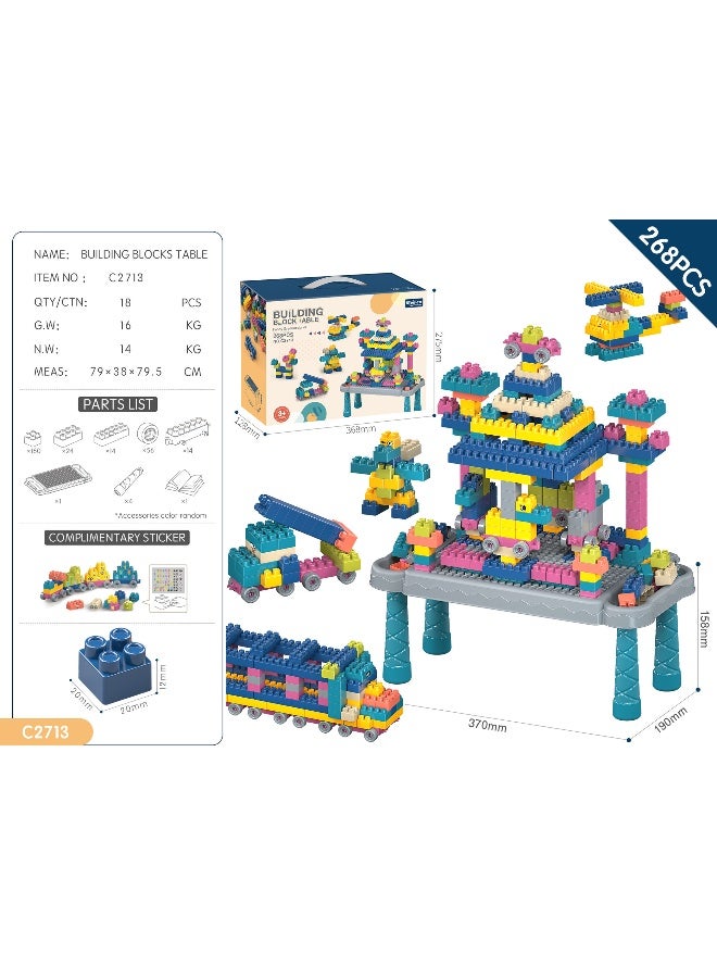 إسكدنيا DIY Building Block Table Toy Set