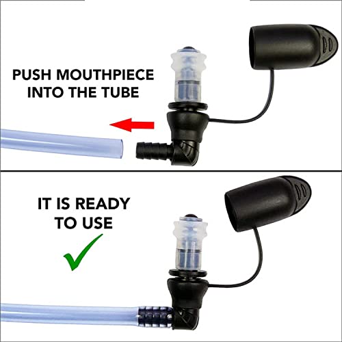ZYAMY 2pcs Hydration Bags Bite Valve ON-Off Switch Bite Valve Tube Nozzle Replacement for Water Bladder - Image 4