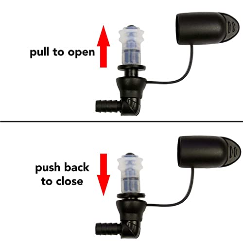 ZYAMY 2pcs Hydration Bags Bite Valve ON-Off Switch Bite Valve Tube Nozzle Replacement for Water Bladder - Image 5