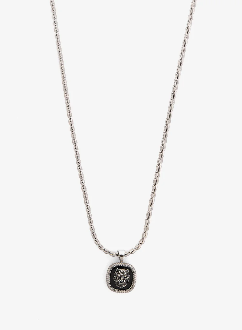 GUESS Lion Charm Necklace