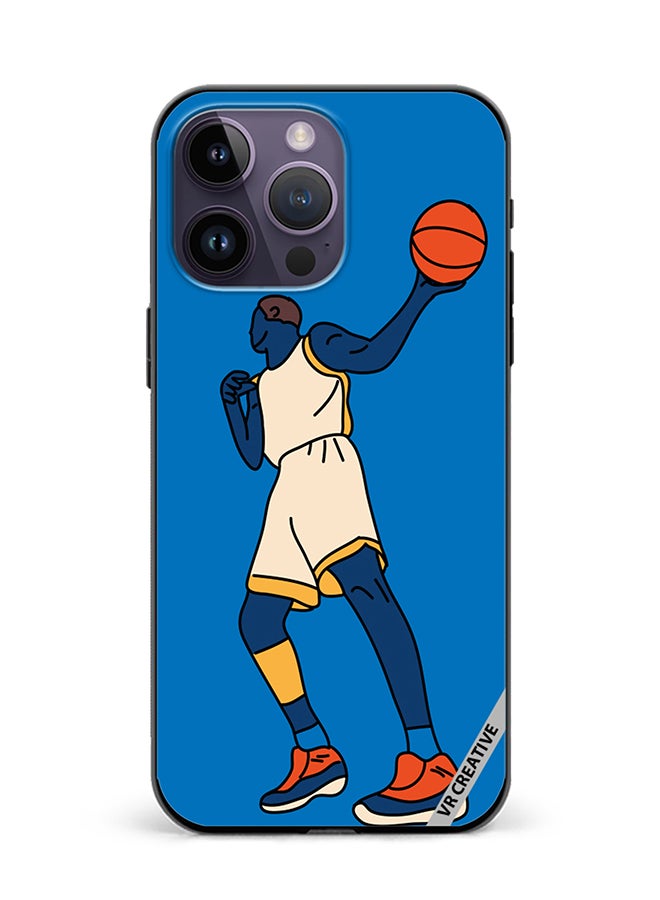 VR CREATIVE Protective Case Cover For Apple iPhone 16 Pro Max Basketball Player In Action With Ball Design Multicolour