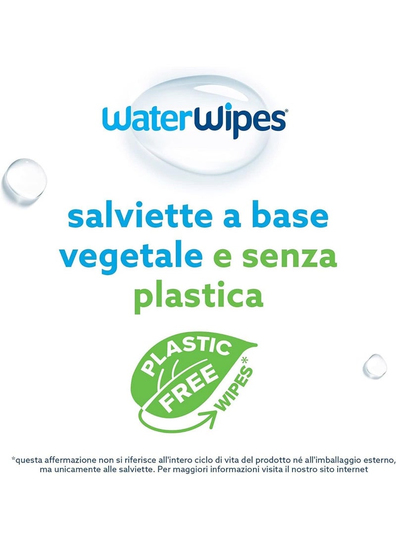 erorex WaterWipes Original Plastic-Free, Unscented Baby Wipes, 99.9% Water Based, for Sensitive Skin, 240 Count (Pack of 4) - Image 3