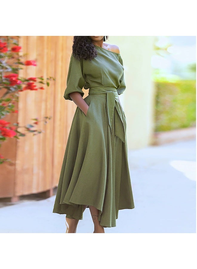 general 2025 - 2026 Strapless A-line Dress with Tight Waist Design - Image 1