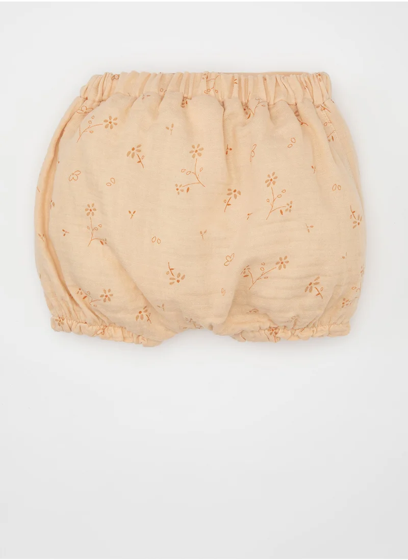 ديفاكتو Floral Muslin Shorts