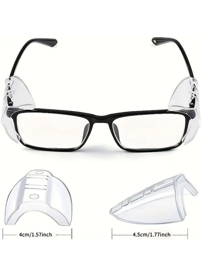 4pcs Transparent Glasses Side Guards Soft Material Eyewear Protectors Anti Drop - Image 3