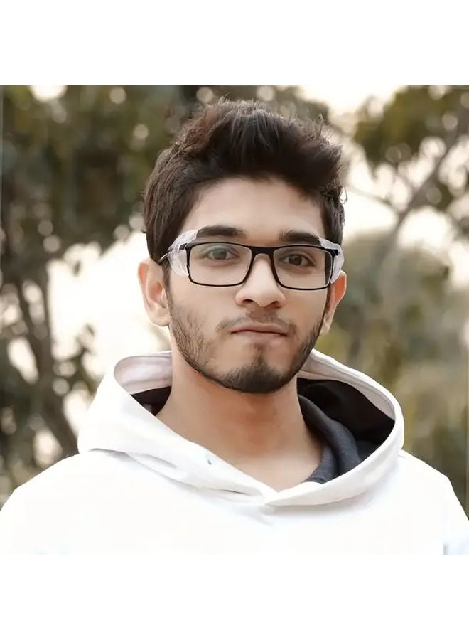 4pcs Transparent Glasses Side Guards Soft Material Eyewear Protectors Anti Drop - Image 5