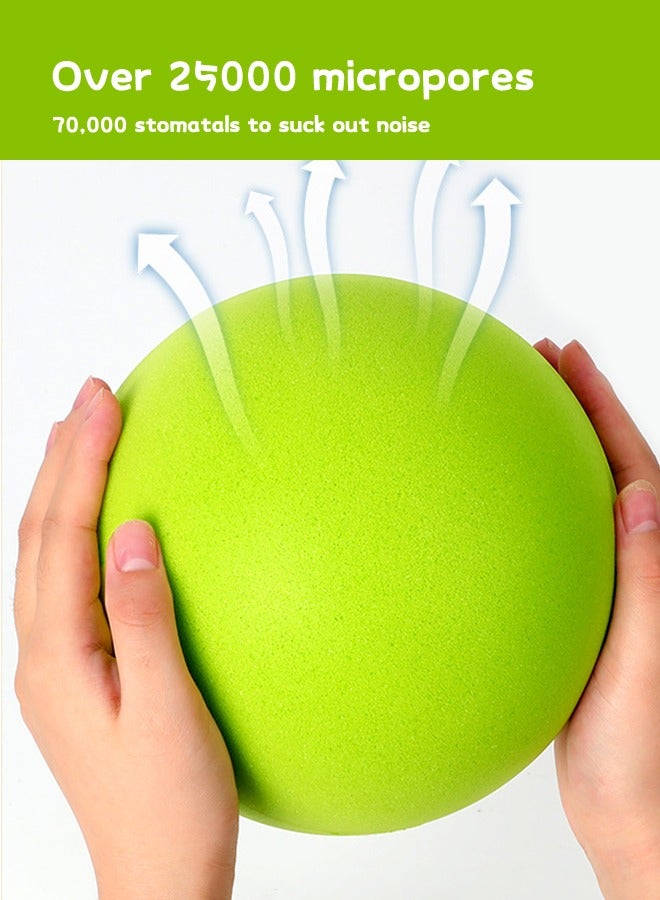 GROIC كرة إسفنجية عالية الكثافة، كرة كتم صوت داخلية، كرة إسفنجية ناعمة، كرات إسفنجية رياضية للأطفال مقاس 7 بوصات، كرات إسفنجية صامتة للعب في المنزل، خفيفة الوزن وسهلة الإمساك - Image 2