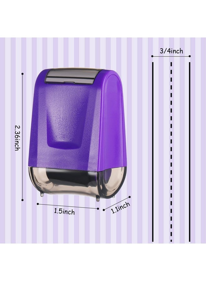 Sherr 2 Dashed Handwriting Lines Practice Roller Stamp Self Inking Line Rolling Stamps Teacher Stamps Sentence Strips Handwriting Practice For Kids Teachers (Purple,2.72 X 2.44 X 1.54 Inch) - Image 2