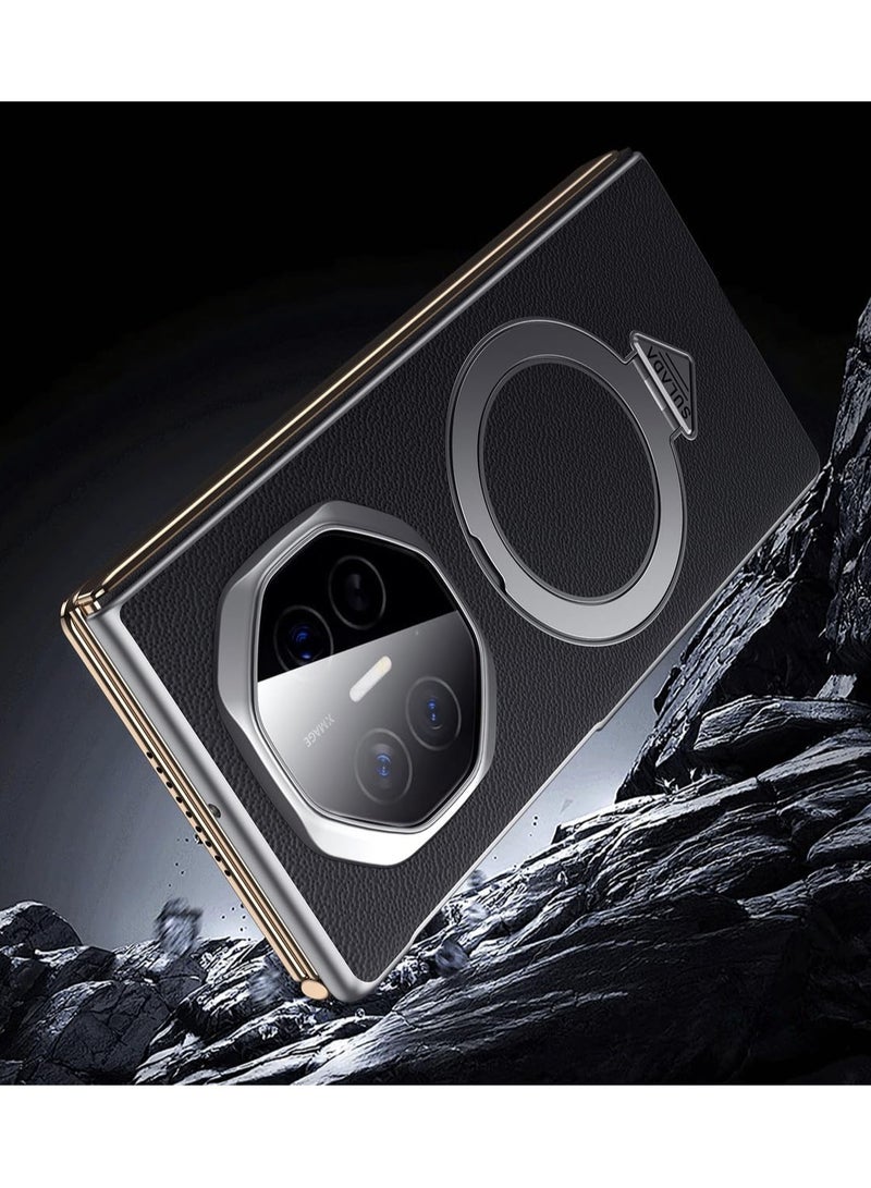 Case Compatible with Huawei Mate XT Built in Magnetic Attraction with Adjustable Rotating Bracket and Fully Wrapped Hinge Support Wireless Charing - Image 3